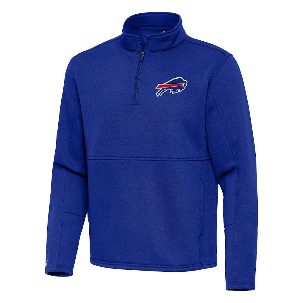 Buffalo Bills Antigua Twist Quarter-Zip Pullover Jacket - Royal - NFL