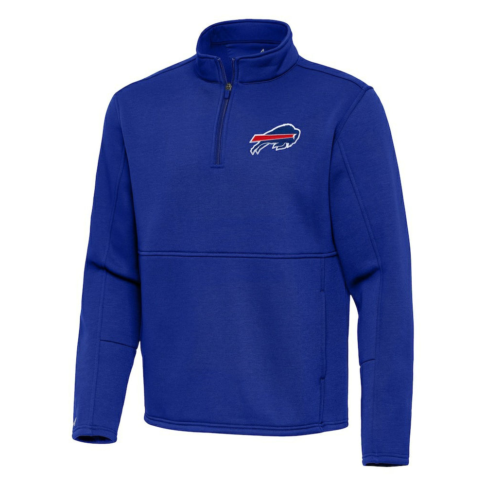 Buffalo Bills Antigua Twist Quarter-Zip Pullover Jacket - Royal - NFL