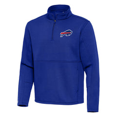 Buffalo Bills Antigua Twist Quarter-Zip Pullover Jacket - Royal - NFL