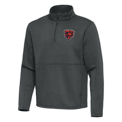 Chicago Bears Antigua Twist Quarter-Zip Pullover Jacket - Pewter - NFL