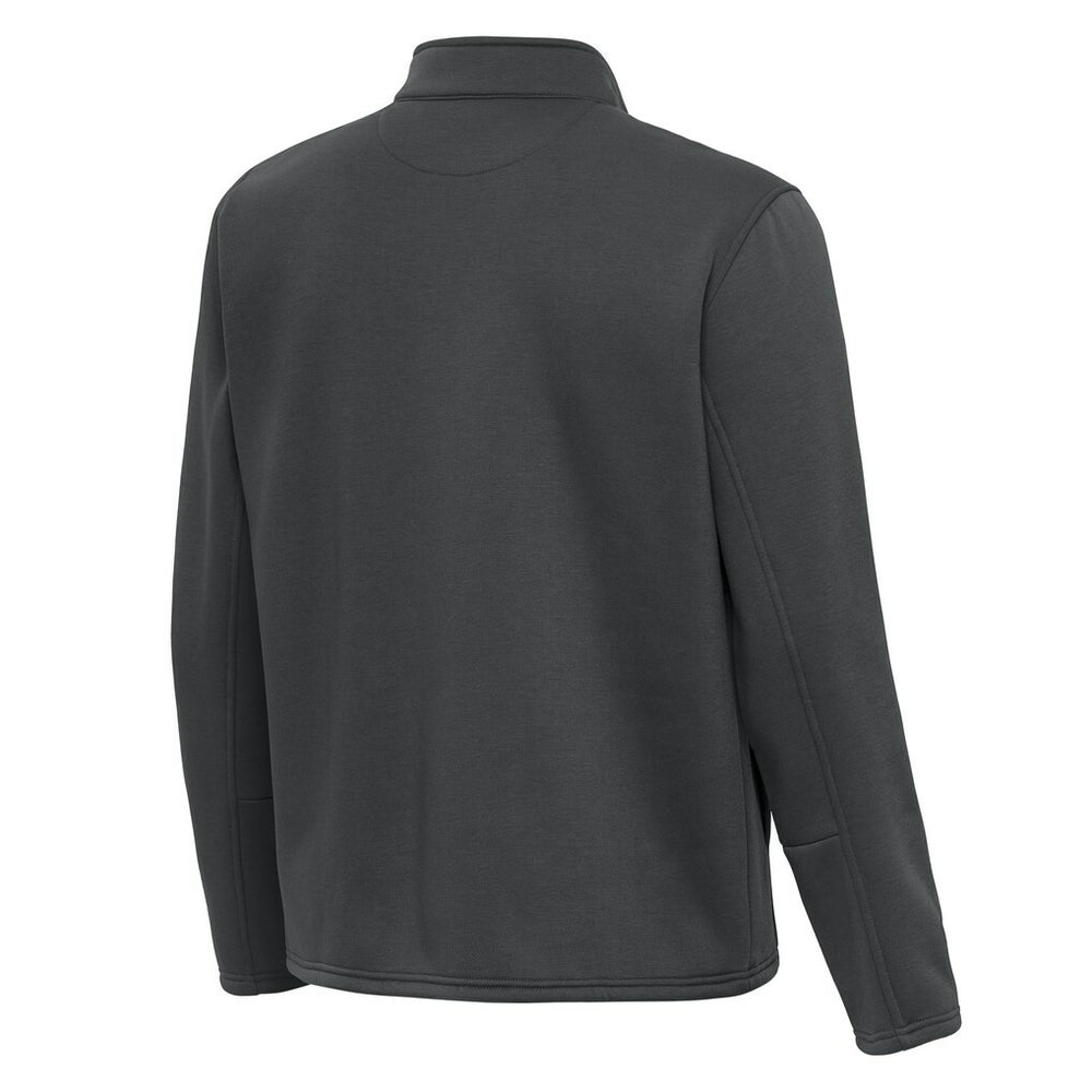 Pittsburgh Steelers Antigua Twist Quarter-Zip Pullover Jacket - Pewter - NFL