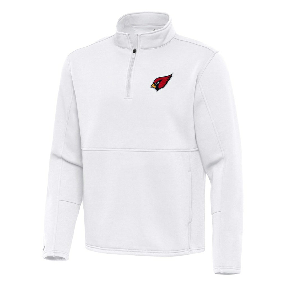 Arizona Cardinals Antigua Twist Quarter-Zip Pullover Jacket - White - NFL