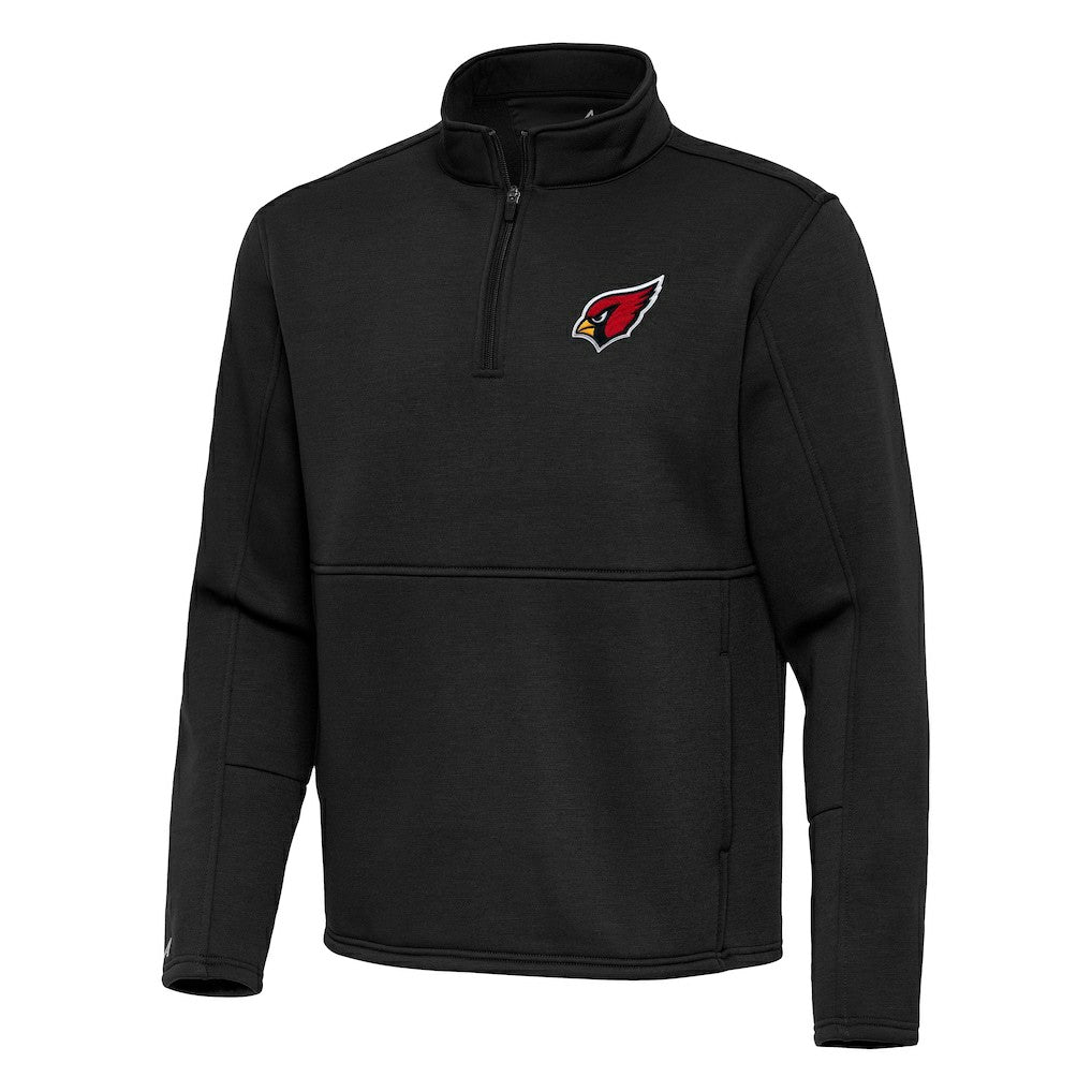 Arizona Cardinals Antigua Twist Quarter-Zip Pullover Jacket - Black - NFL
