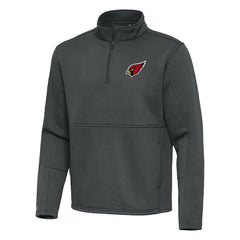 Arizona Cardinals Antigua Twist Quarter-Zip Pullover Jacket - Pewter - NFL