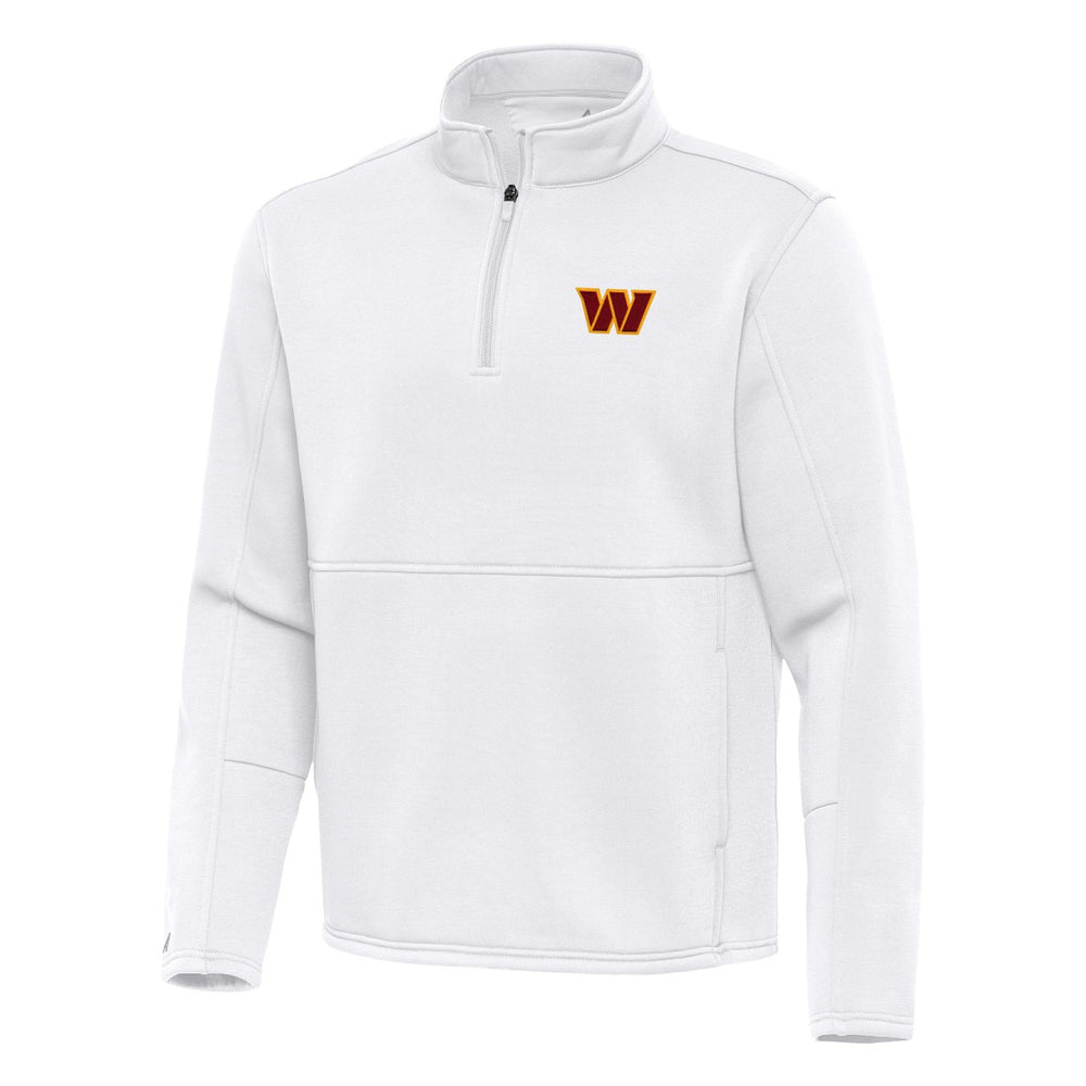 Washington Commanders Antigua Twist Quarter-Zip Pullover Jacket - White - NFL