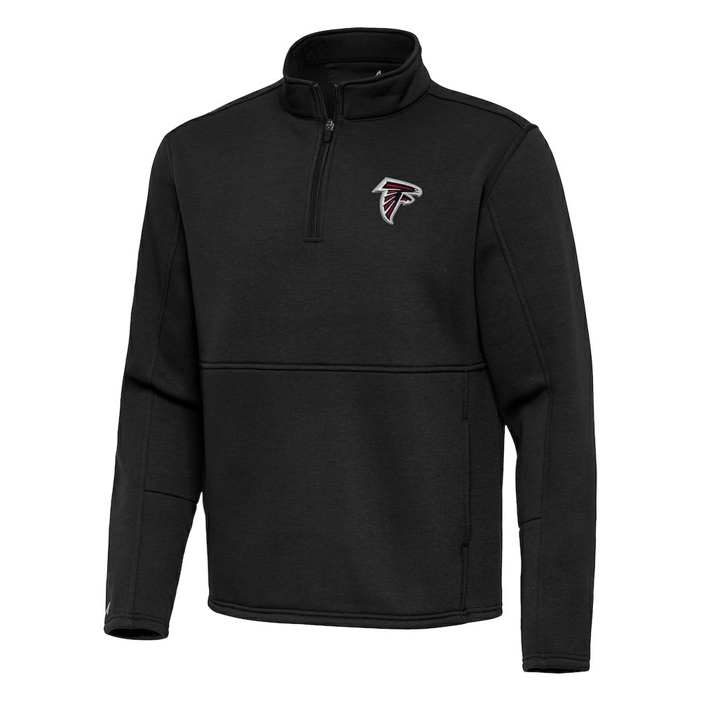 Atlanta Falcons Antigua Twist Quarter-Zip Pullover Jacket - Black - NFL
