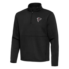Atlanta Falcons Antigua Twist Quarter-Zip Pullover Jacket - Black - NFL