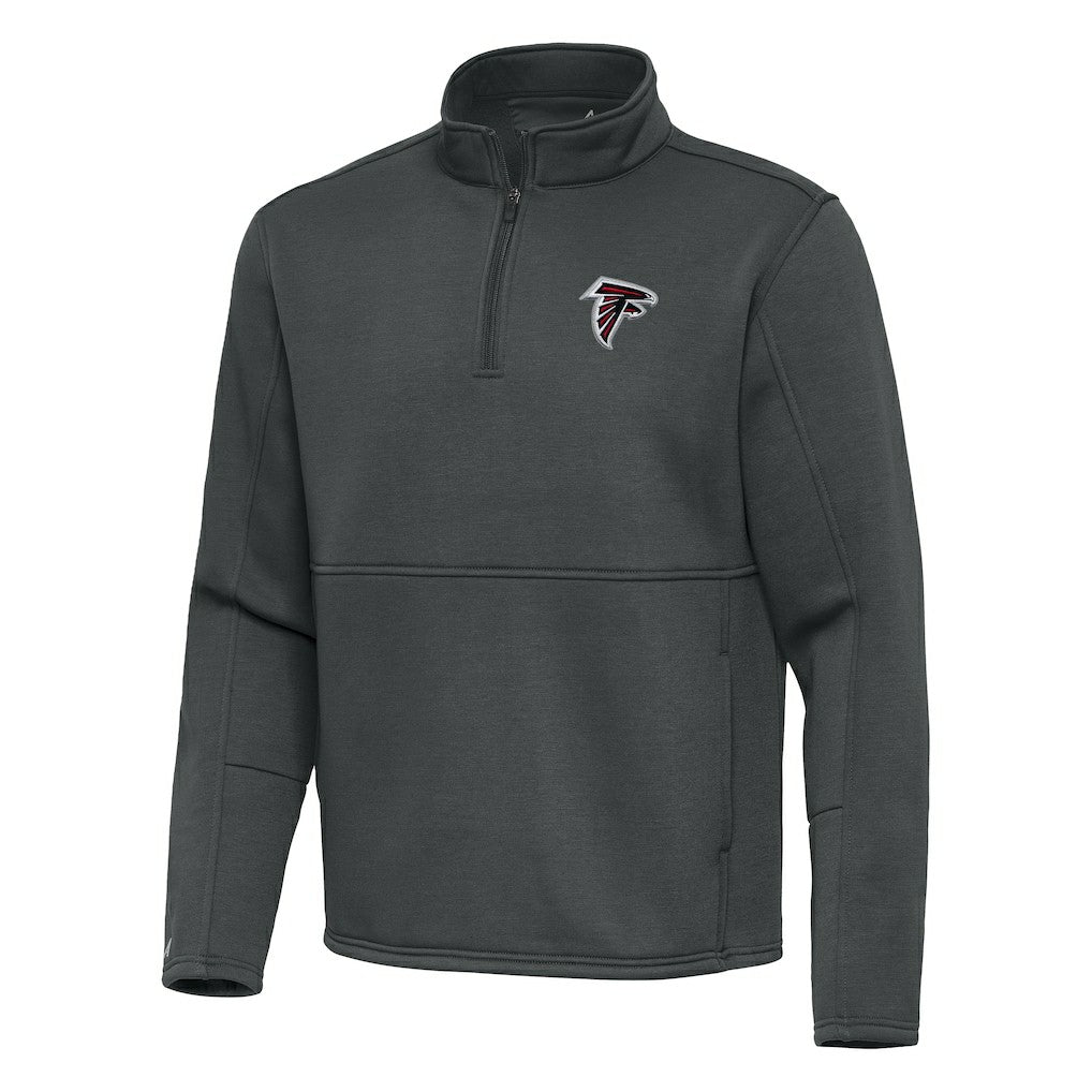 Atlanta Falcons Antigua Twist Quarter-Zip Pullover Jacket - Pewter - NFL