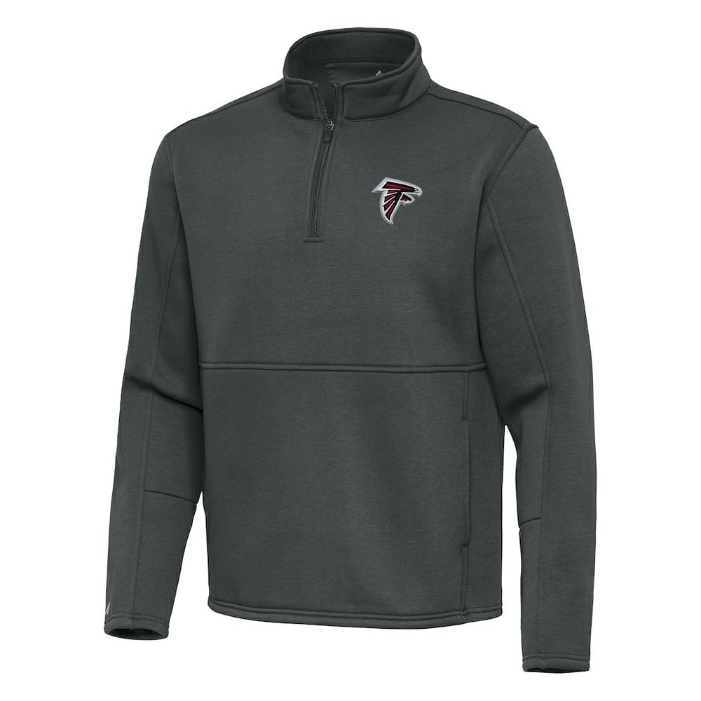 Atlanta Falcons Antigua Twist Quarter-Zip Pullover Jacket - Pewter - NFL
