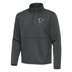 Atlanta Falcons Antigua Twist Quarter-Zip Pullover Jacket - Pewter - NFL