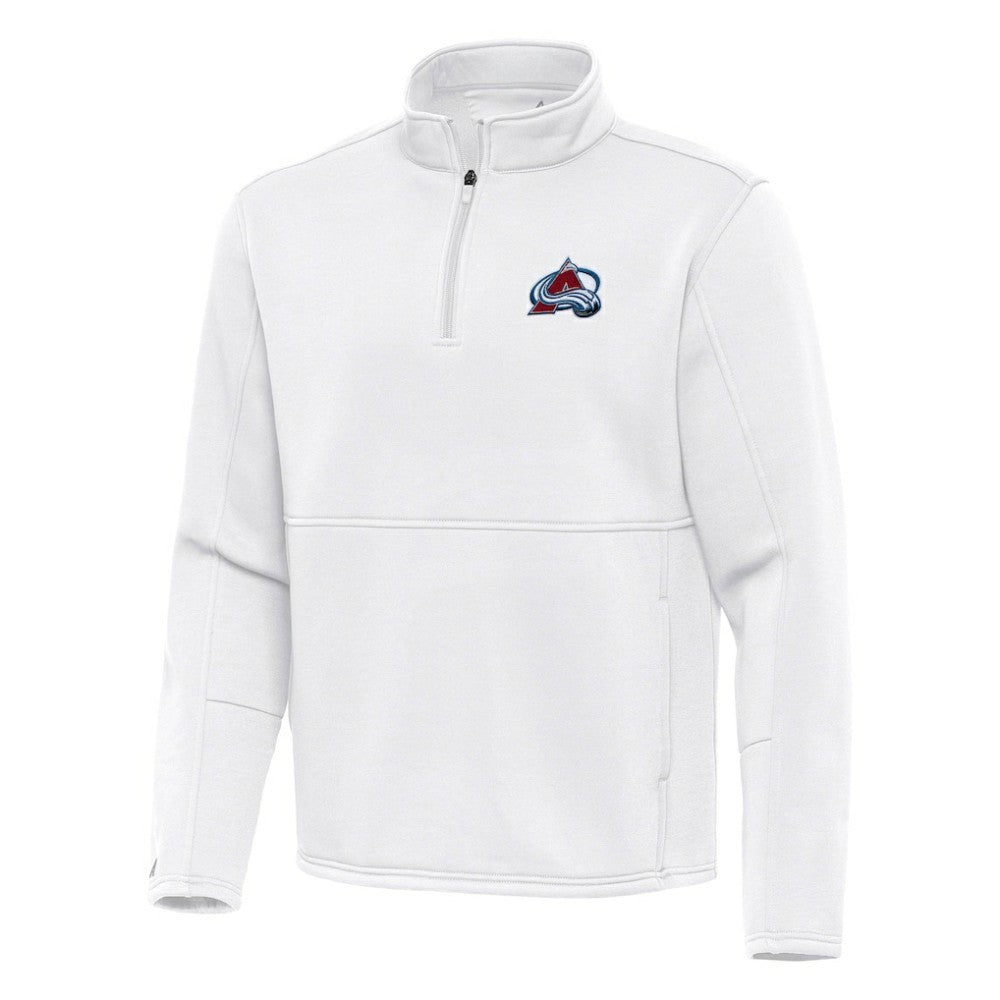Colorado Avalanche Antigua Twist Quarter-Zip Pullover Jacket - White | NHL online