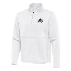Colorado Avalanche Antigua Twist Quarter-Zip Pullover Jacket - White | NHL online