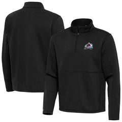 Colorado Avalanche Antigua Twist Quarter-Zip Pullover Jacket - Black | NHL discount