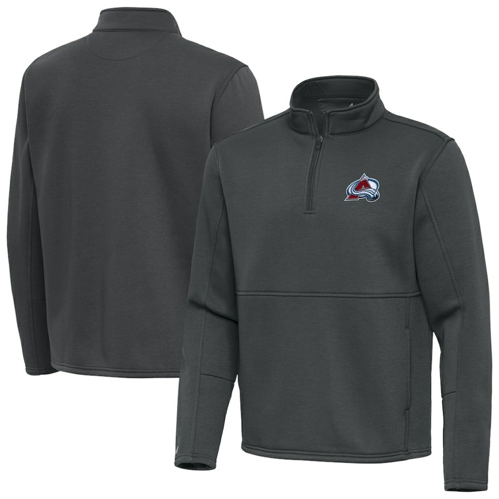 Colorado Avalanche Antigua Twist Quarter-Zip Pullover Jacket - Silver | NHL on sale