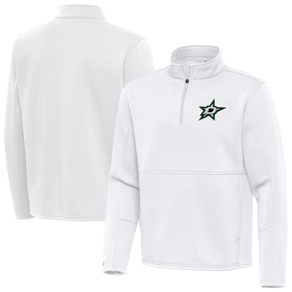 Dallas Stars Antigua Twist Quarter-Zip Pullover Jacket - White | NHL near me