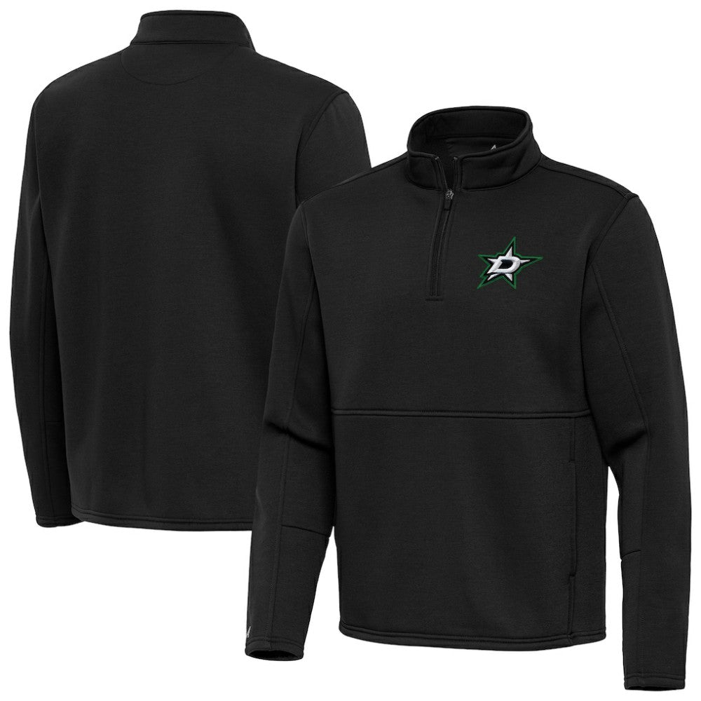 Dallas Stars Antigua Twist Quarter-Zip Pullover Jacket - Black | NHL online