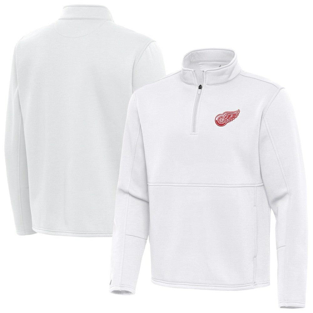 Detroit Red Wings Antigua Twist Quarter-Zip Pullover Jacket - White | NHL online