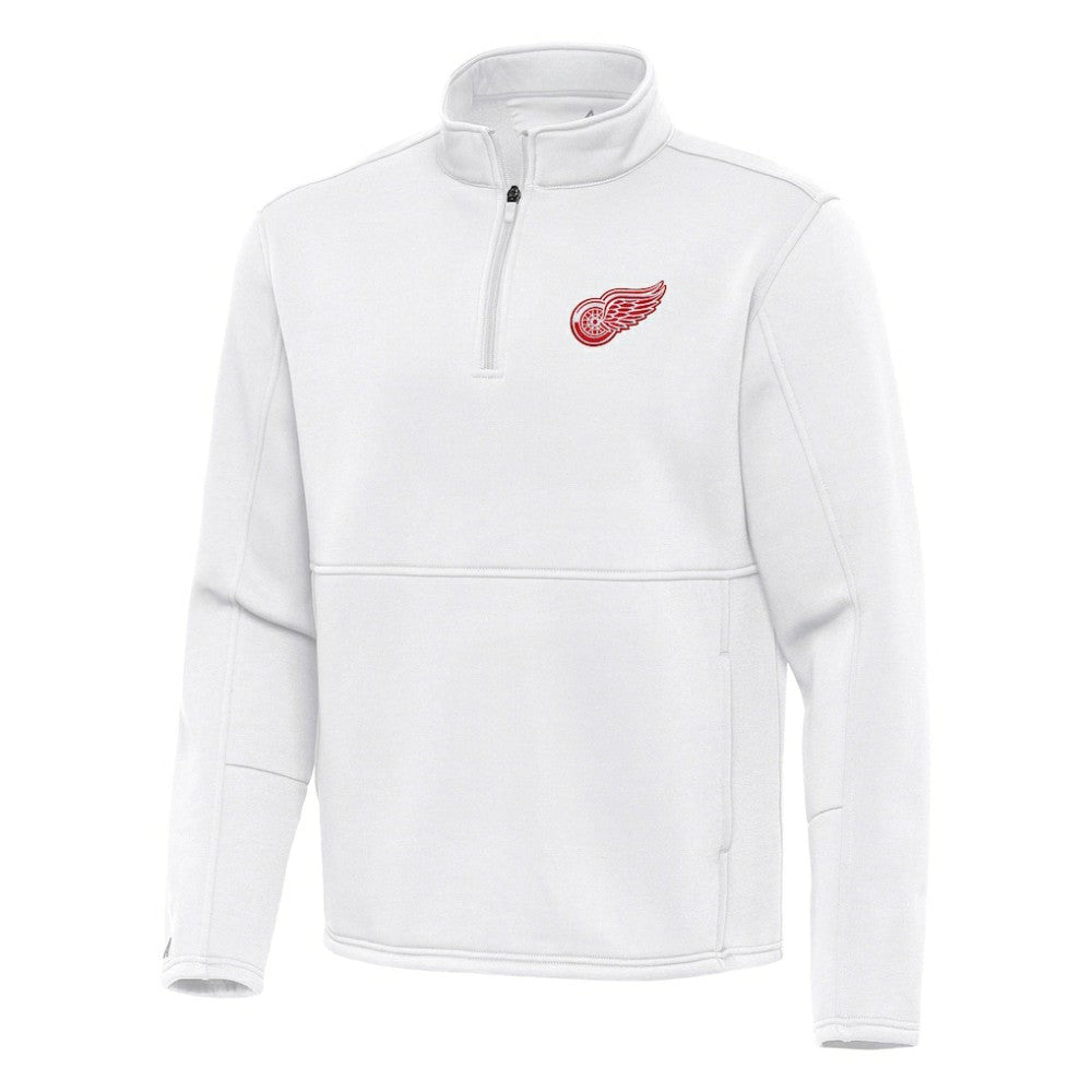 Detroit Red Wings Antigua Twist Quarter-Zip Pullover Jacket - White | NHL online