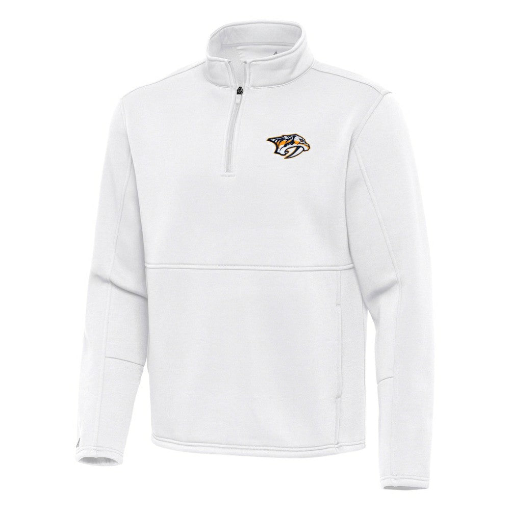 Nashville Predators Antigua Twist Quarter-Zip Pullover Jacket - White | NHL sale