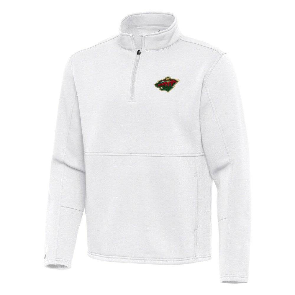 Minnesota Wild Antigua Twist Quarter-Zip Pullover Jacket - White | NHL near me