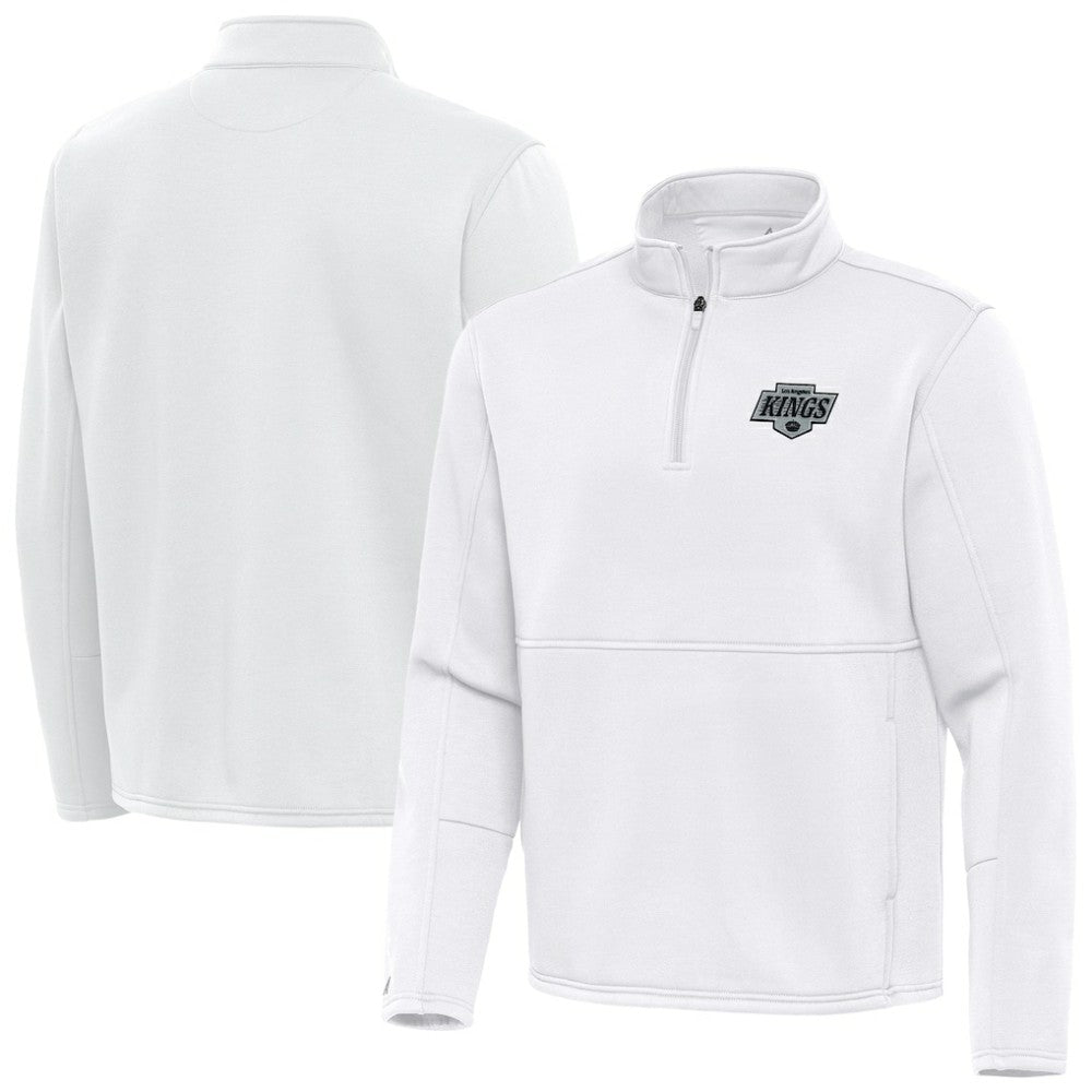 Los Angeles Kings Antigua Twist Quarter-Zip Pullover Jacket - White | NHL discount