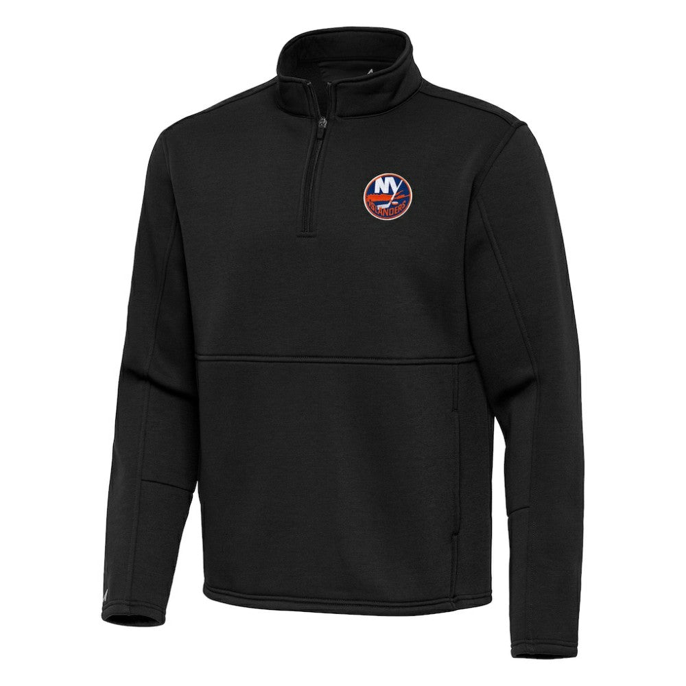 New York Islanders Antigua Twist Quarter-Zip Pullover Jacket - Black | NHL on sale