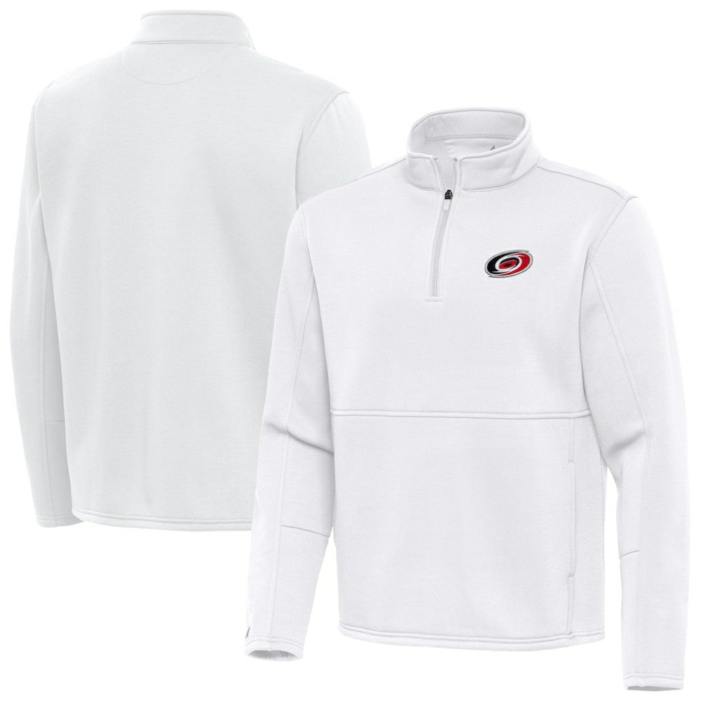 Carolina Hurricanes Antigua Twist Quarter-Zip Pullover Jacket - White | NHL discount