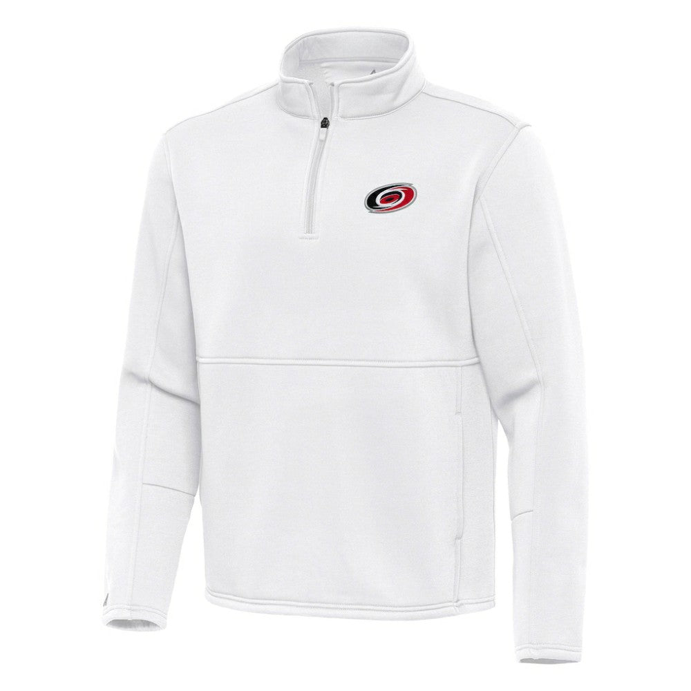 Carolina Hurricanes Antigua Twist Quarter-Zip Pullover Jacket - White | NHL discount