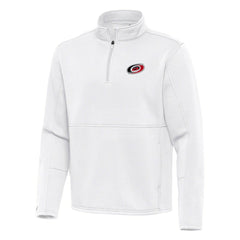 Carolina Hurricanes Antigua Twist Quarter-Zip Pullover Jacket - White | NHL discount