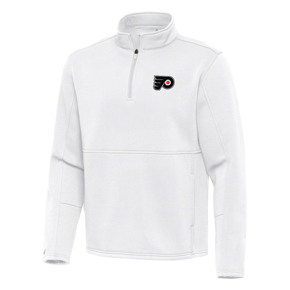 Philadelphia Flyers Antigua Twist Quarter-Zip Pullover Jacket - White | NHL sale