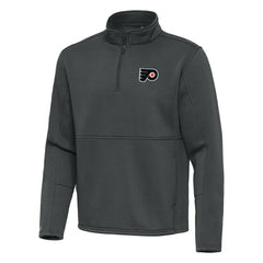 Philadelphia Flyers Antigua Twist Quarter-Zip Pullover Jacket - Pewter | NHL sale