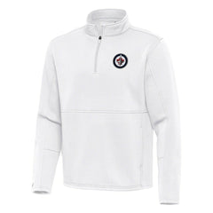 Winnipeg Jets Antigua Twist Quarter-Zip Pullover Jacket - White | NHL online