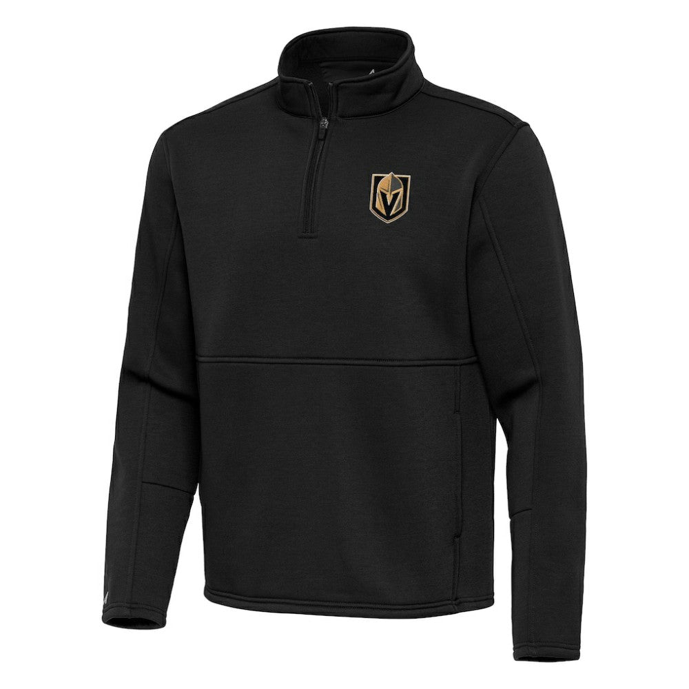 Vegas Golden Knights Antigua Twist Quarter-Zip Pullover Jacket - Black | NHL sale