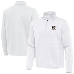 Anaheim Ducks Antigua Twist Quarter-Zip Pullover Jacket - White | NHL near me