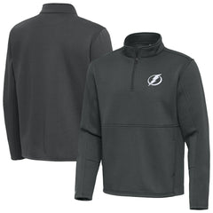 Tampa Bay Lightning Antigua Twist Quarter-Zip Pullover Jacket - Pewter | NHL online