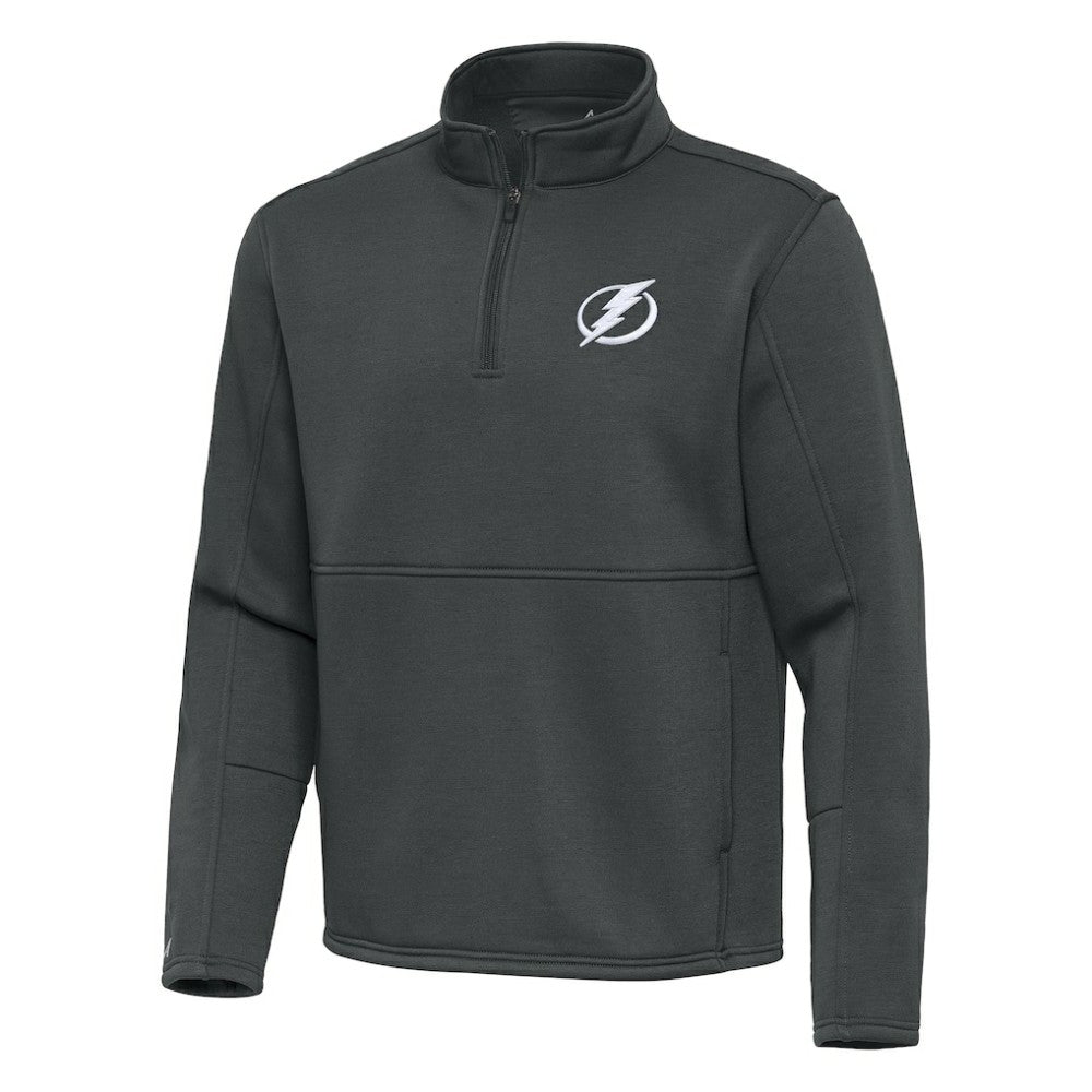 Tampa Bay Lightning Antigua Twist Quarter-Zip Pullover Jacket - Pewter | NHL online