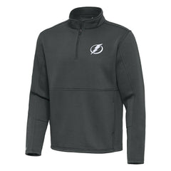 Tampa Bay Lightning Antigua Twist Quarter-Zip Pullover Jacket - Pewter | NHL online
