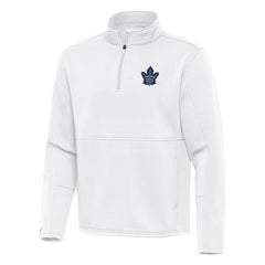 Toronto Maple Leafs Antigua Twist Quarter-Zip Pullover Jacket - White | NHL discount