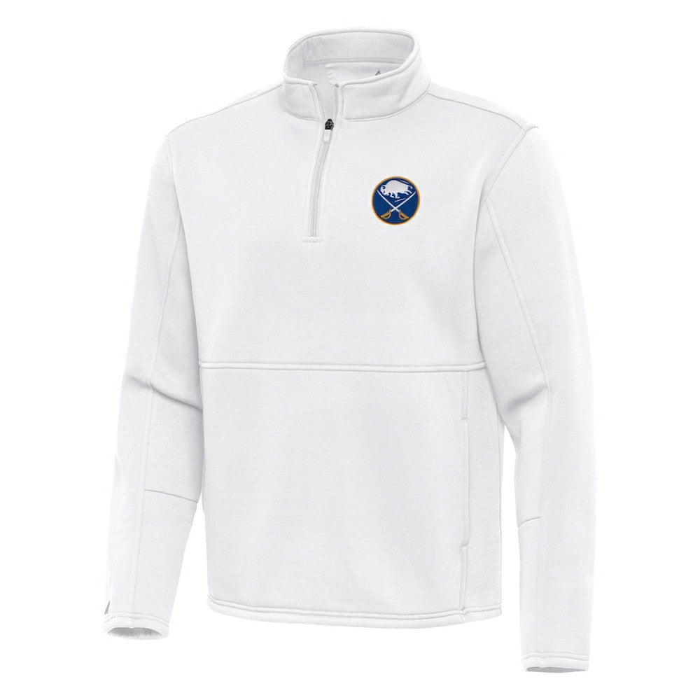 Buffalo Sabres Antigua Twist Quarter-Zip Pullover Jacket - White | NHL discount