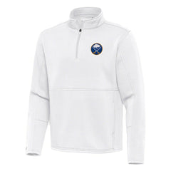 Buffalo Sabres Antigua Twist Quarter-Zip Pullover Jacket - White | NHL discount