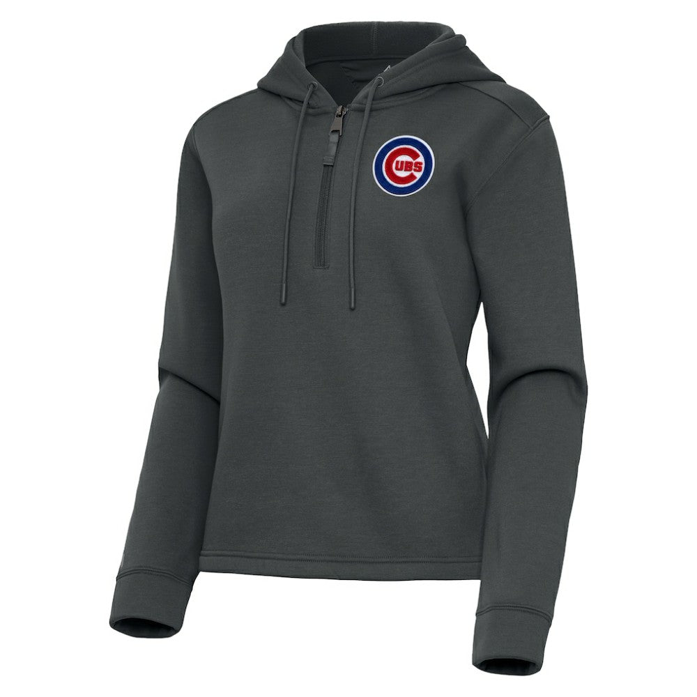 Chicago Cubs Antigua Women's Contemporary Quarter-Zip Hoodie Online