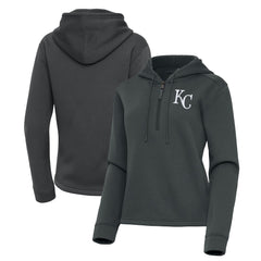 Kansas City Royals Antigua Women's Contemporary Quarter-Zip Hoodie for sale