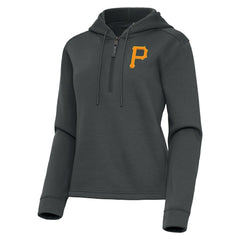 Pittsburgh Pirates Antigua Women's Contemporary Quarter-Zip Hoodie Sale