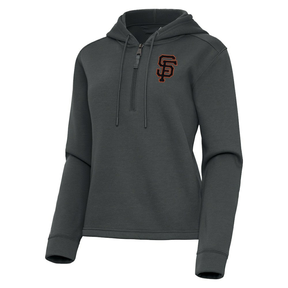 San Francisco Giants Antigua Women's Contemporary Quarter-Zip Hoodie Discount