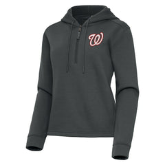 Washington Nationals Antigua Women's Contemporary Quarter-Zip Hoodie Sale