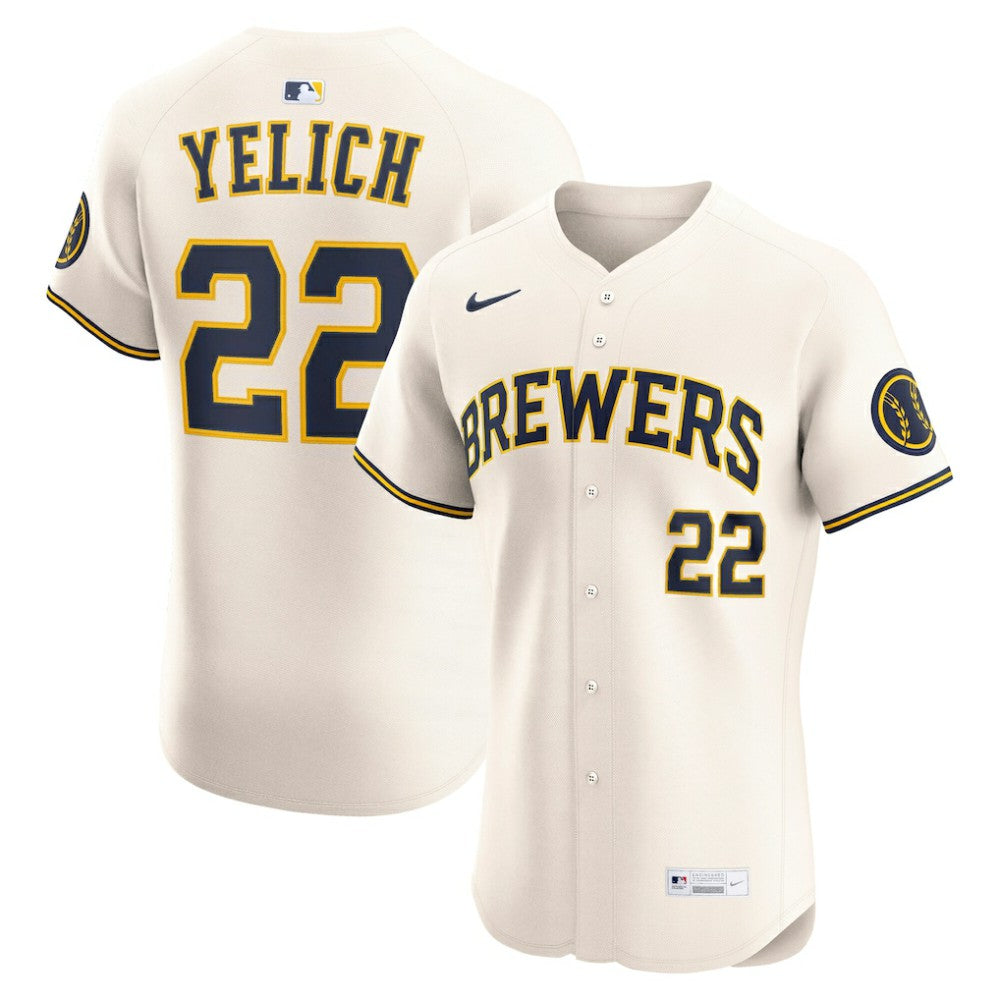 Christian Yelich Milwaukee Brewers Nike Home Elite Player Jersey Online