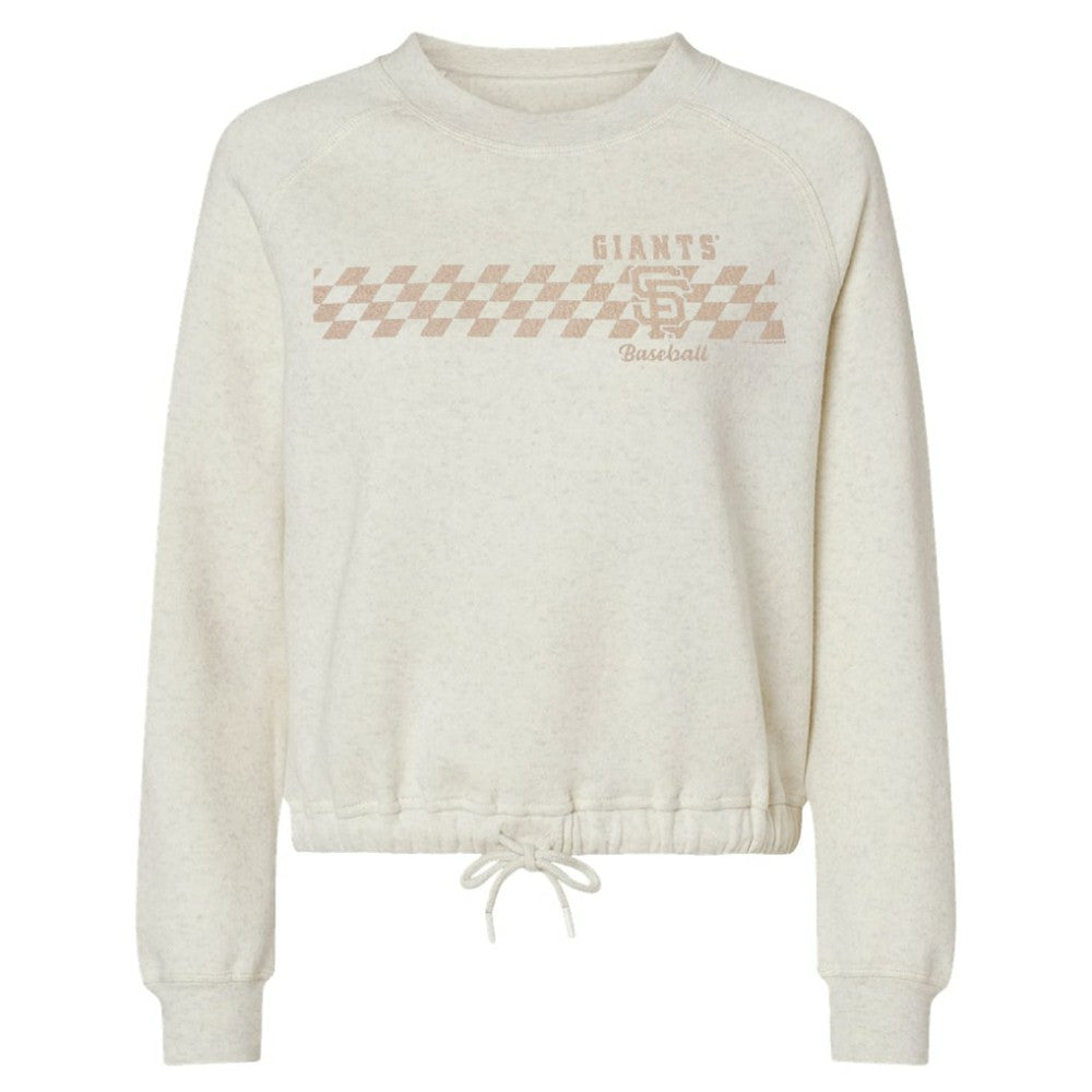 San Francisco Giants Soft as a Grape Women's Tonal Checkered Sweatshirt Online