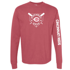 Cincinnati Reds Soft as a Grape Women's Pigment Dye Long Sleeve T-Shirt Online