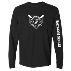 Baltimore Orioles Soft as a Grape Women's Pigment Dye Long Sleeve T-Shirt Online