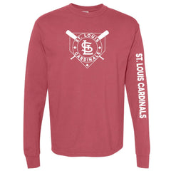 St. Louis Cardinals Soft as a Grape Women's Pigment Dye Long Sleeve T-Shirt Online